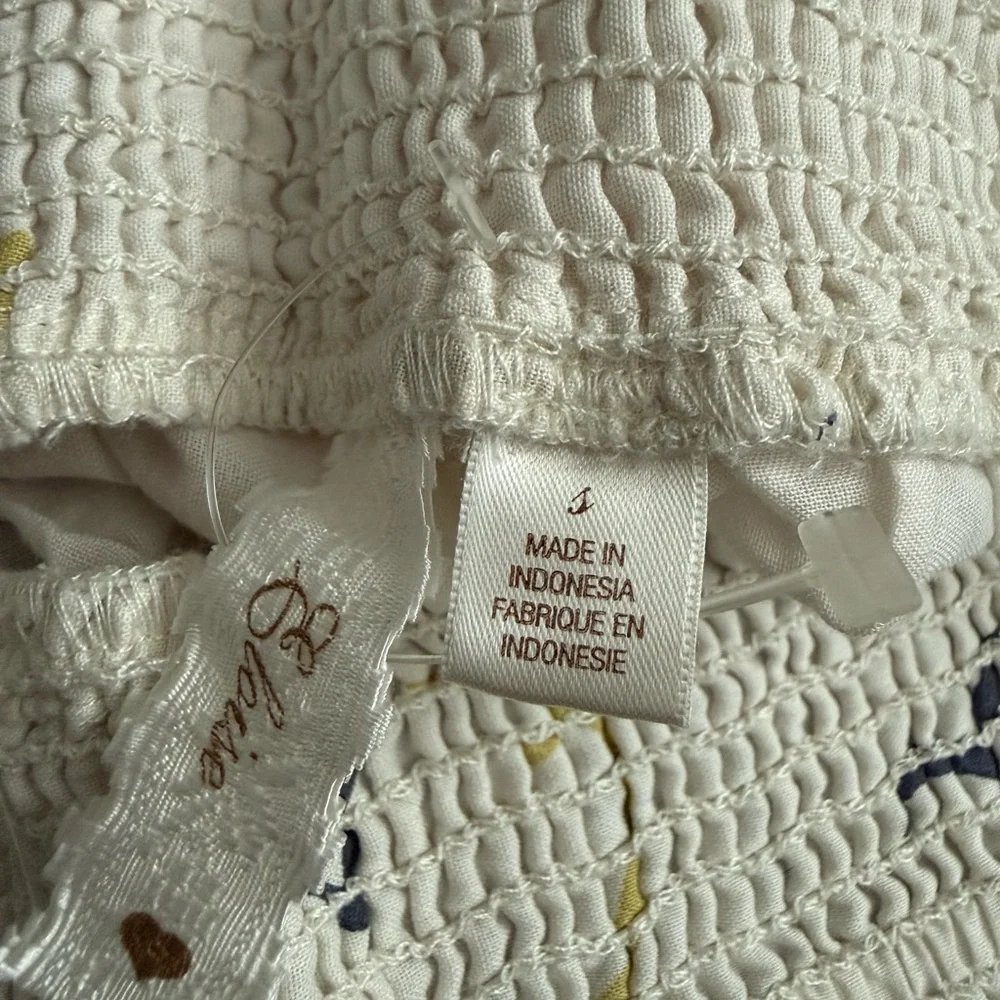 Scenic Print Pajama Pants - White and Yellow - Picture 3 of 3